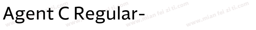 Agent C Regular字体转换